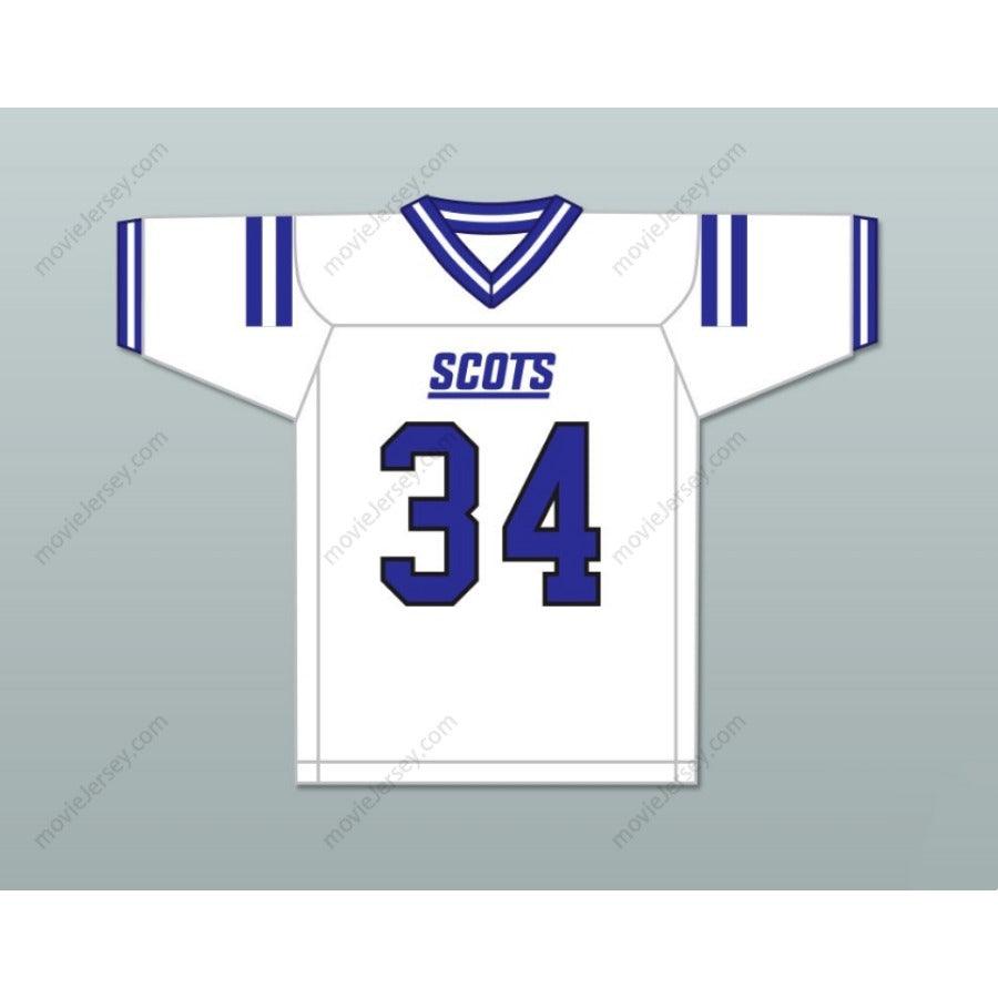 CUSTOM ANY Name Number ZAMIR WHITE 34 SCOTLAND HIGH SCHOOL FIGHTING SCOTS Football Jersey Top Stitched S-6XL