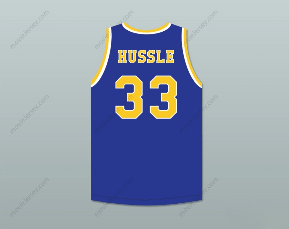 CUSTOM ANY Name Number NIPSEY HUSSLE 33 CRENSHAW HIGH SCHOOL BLUE BASKETBALL JERSEY Top Stitched S-6XL