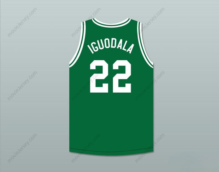CUSTOM ANY Name Number ANDRE IGUODALA 22 FRANKLIN MIDDLE SCHOOL GREEN BASKETBALL JERSEY 4 Top Stitched S-6XL