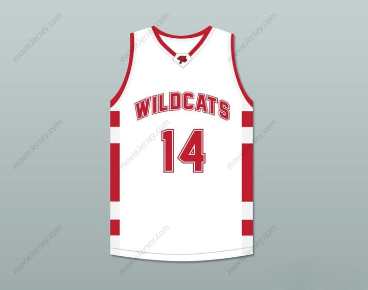 CUSTOM ANY Name Number TROY BOLTON 14 EAST HIGH SCHOOL WILDCATS WHITE BASKETBALL JERSEY Top Stitched S-6XL
