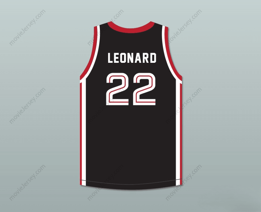 CUSTOM ANY Name Number KAWHI LEONARD 22 MARTIN LUTHER KING HIGH SCHOOL  BLACK BASKETBALL JERSEY 12 Top Stitched S-6XL