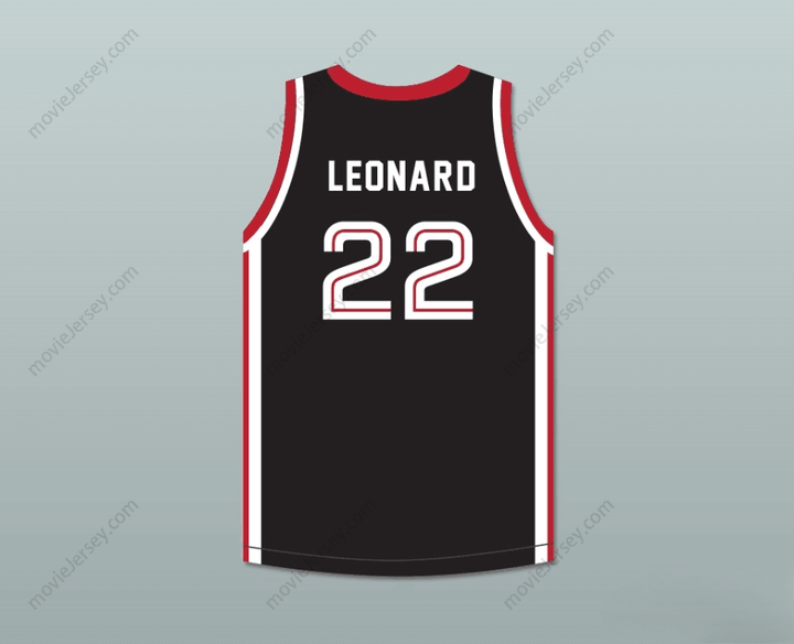 CUSTOM ANY Name Number KAWHI LEONARD 22 MARTIN LUTHER KING HIGH SCHOOL  BLACK BASKETBALL JERSEY 12 Top Stitched S-6XL
