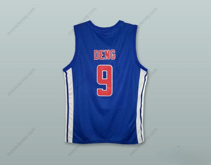 CUSTOM ANY Name Number LUOL DENG 9 GREAT BRITAIN NATIONAL TEAM BLUE BASKETBALL JERSEY Top Stitched S-6XL
