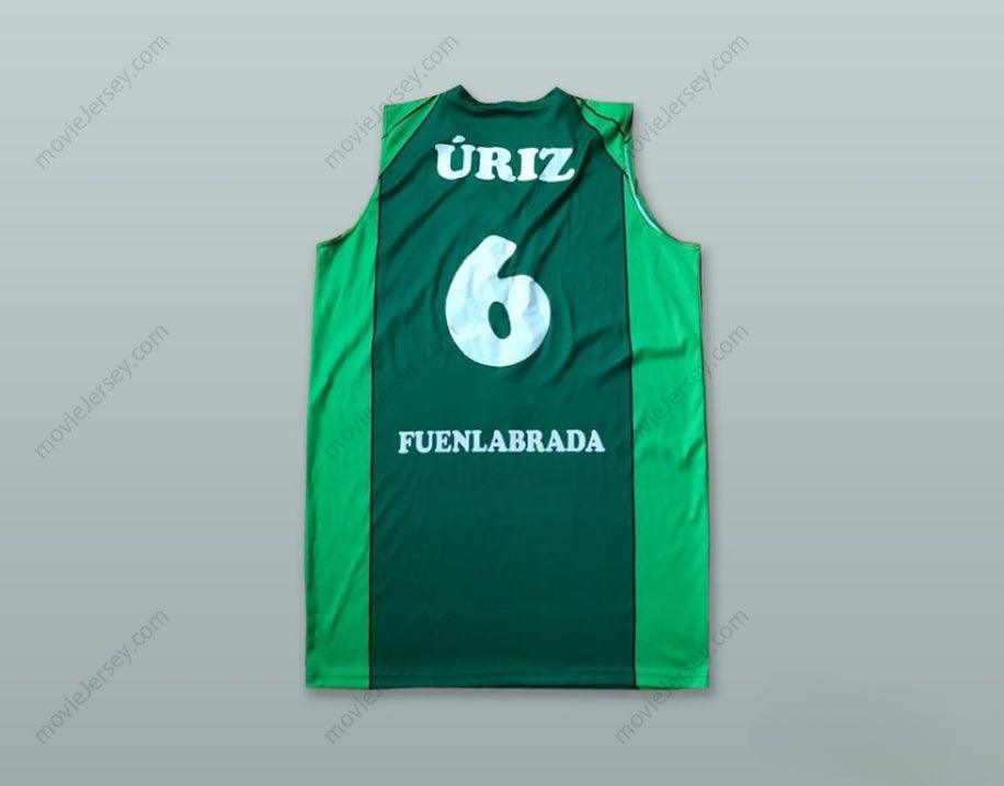 CUSTOM ANY Name Number RICARDO URIZ 6 MONTAKIT FUENLABRADA SPAIN GREEN BASKETBALL JERSEY Top Stitched S-6XL