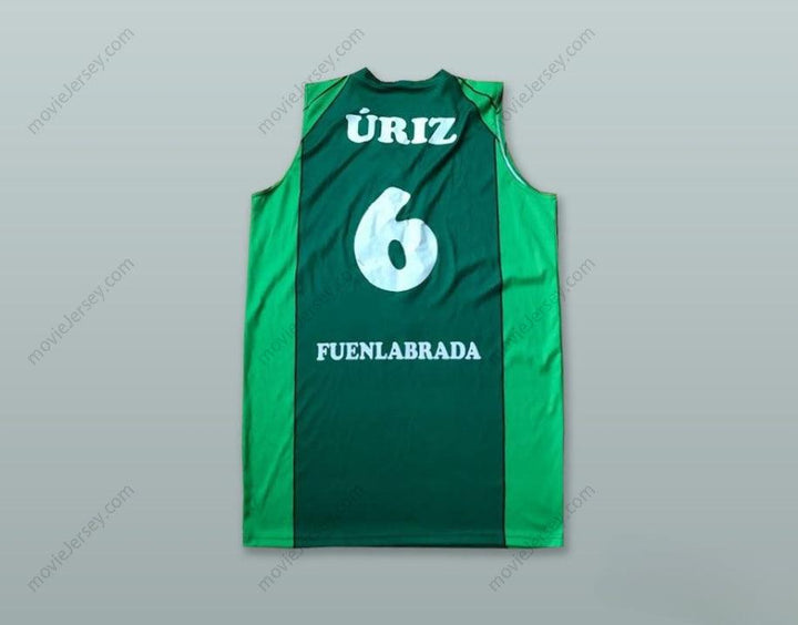 CUSTOM ANY Name Number RICARDO URIZ 6 MONTAKIT FUENLABRADA SPAIN GREEN BASKETBALL JERSEY Top Stitched S-6XL