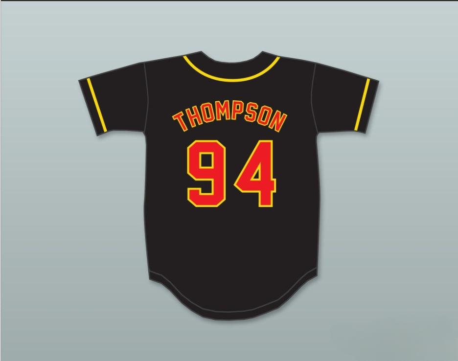 Custom Any Name Number KENAN THOMPSON 94 ALL THAT BUTTON DOWN BLACK BASEBALL JERSEY 1 Top Stitched S-6XL