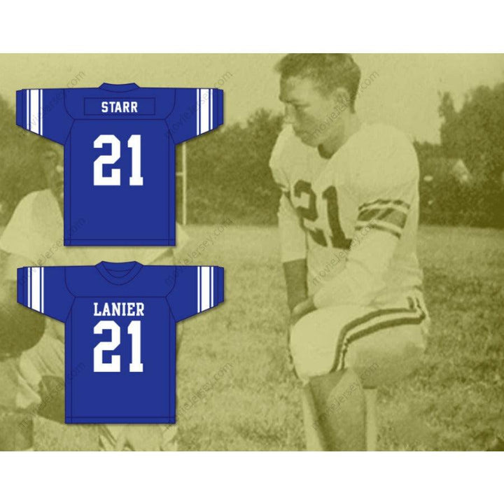 CUSTOM ANY Name Number BART STARR 21 SIDNEY LANIER HIGH SCHOOL POETS Football Jersey Top Stitched S-6XL