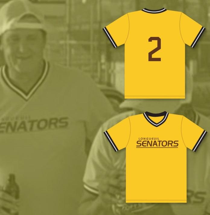 Custom Any Name Number LARRY 2 LONGUEUIL SENATORS BEER LEAGUE BASEBALL JERSEY SPACEMAN Top Stitched S-6XL