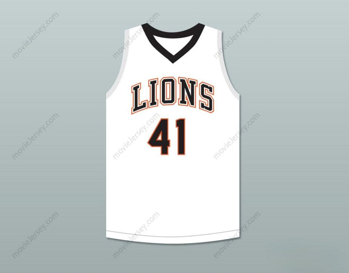 CUSTOM ANY Name Number ANDRE IGUODALA 41 LANPHIER HIGH SCHOOL LIONS WHITE BASKETBALL JERSEY 1 Top Stitched S-6XL