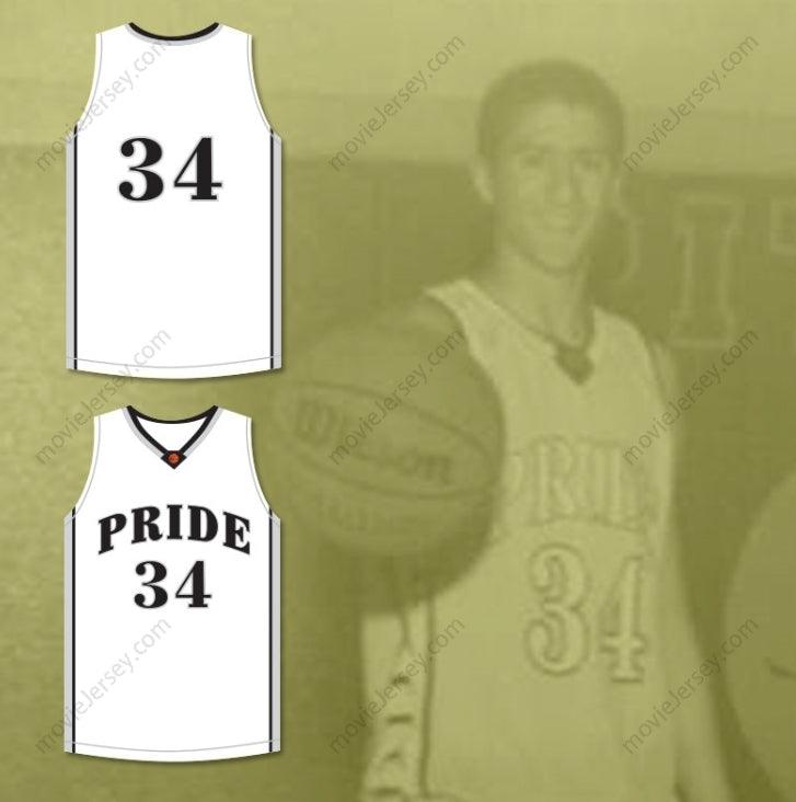 CUSTOM ANY Name Number COLIN KAEPERNICK 34 JOHN H. PITMAN HIGH SCHOOL PRIDE WHITE BASKETBALL JERSEY 1 Top Stitched S-6XL