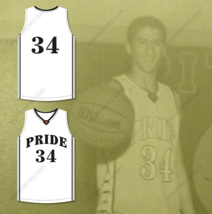 CUSTOM ANY Name Number COLIN KAEPERNICK 34 JOHN H. PITMAN HIGH SCHOOL PRIDE WHITE BASKETBALL JERSEY 1 Top Stitched S-6XL