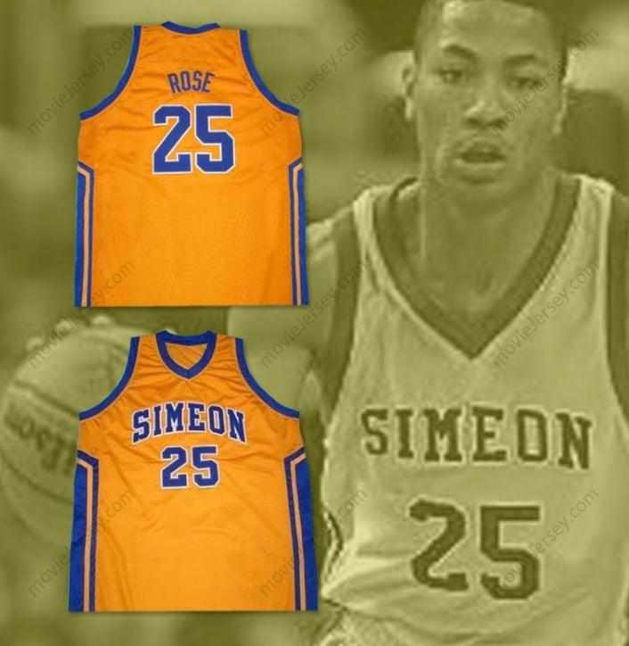 CUSTOM ANY Name Number DERRICK ROSE SIMEON HIGH SCHOOL BASKETBALL JERSEY Top Stitched S-6XL