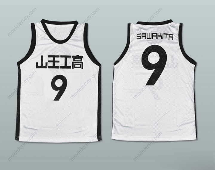 CUSTOM ANY Name Number SLAM DUNK SANNOH 9 SAWAKITA EIJI BASKETBALL JERSEY MANGA Top Stitched S-6XL