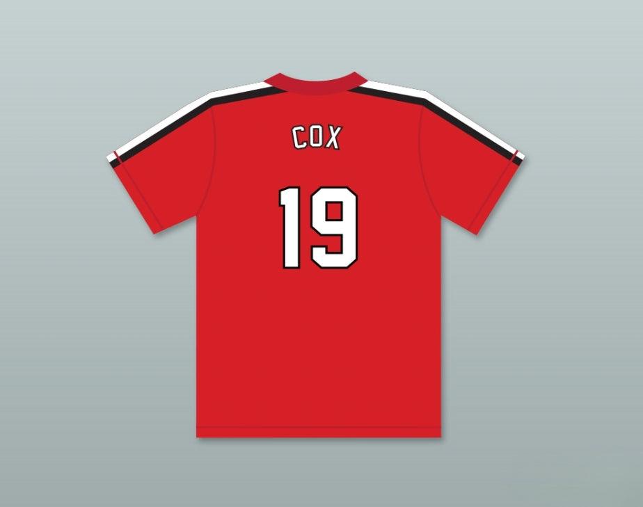 Custom Any Name Number JOE COX 19   RED BASEBALL JERSEY THE BATTERED BASTARDS OF BASEBALL Top Stitched S-6XL