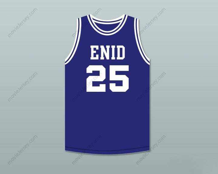 CUSTOM ANY Name Number MARK PRICE 25 ENID HIGH SCHOOL PLAINSMAN NAVY BLUE BASKETBALL JERSEY 2 Top Stitched S-6XL