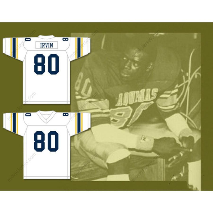 CUSTOM ANY Name Number MICHAEL IRVIN 80   AQUINAS HIGH SCHOOL RAIDERS Football Jersey Top Stitched S-6XL