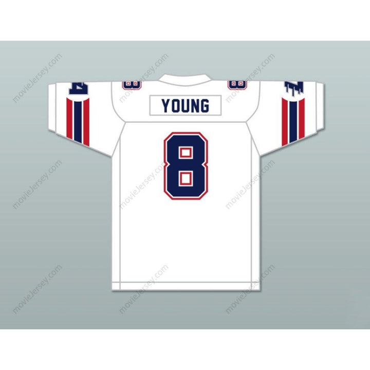 CUSTOM ANY Name Number 1985 USFL STEVE YOUNG 8 LOS ANGELES EXPRESS ROAD Football Jersey Top Stitched S-6XL