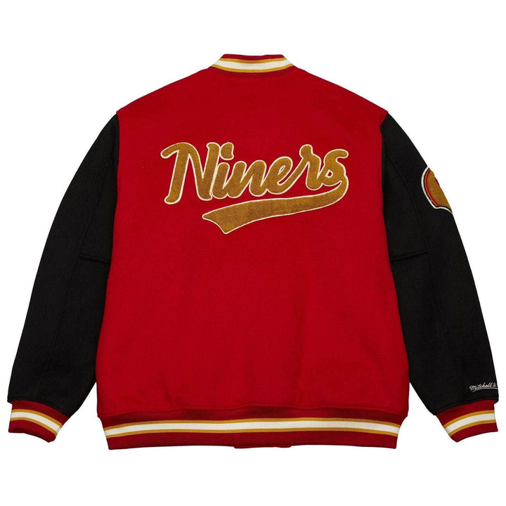 College Jacket Men’s San Francisco 49ers Team Legacy Varsity Jacket Red/black