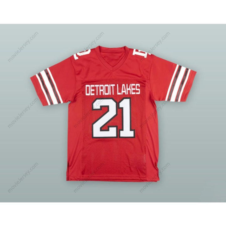 CUSTOM ANY Name Number ADAM THIELEN 21 DETROIT LAKES HIGH SCHOOL RED FOOTBALL JERSEY Top Stitched S-6XL