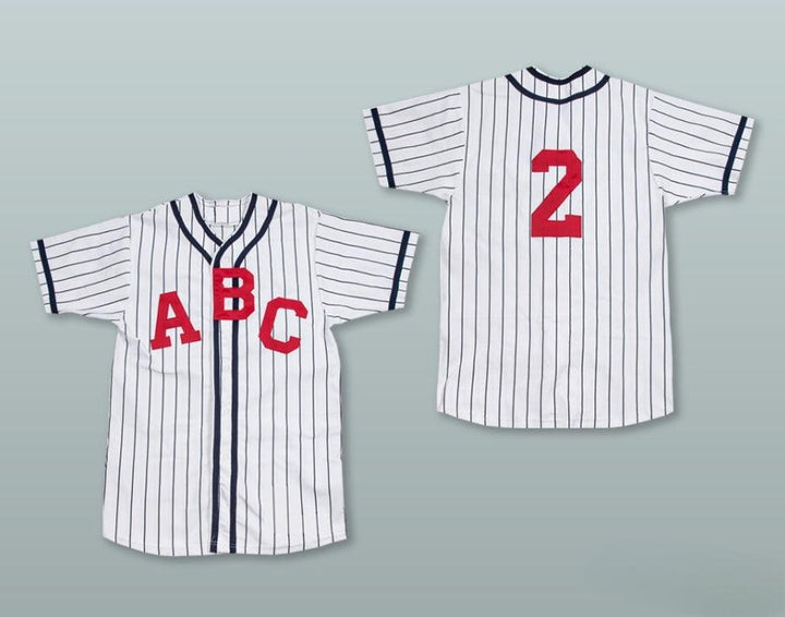 Custom Any Name Number  BLACK CRACKERS 2 NEGRO LEAGUE WHITE PINSTRIPED BASEBALL JERSEY Top Stitched S-6XL