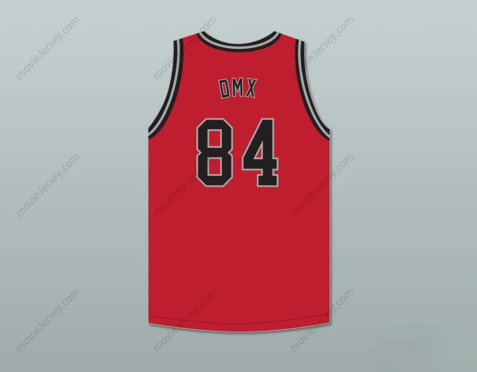 CUSTOM ANY Name Number DMX 84 ROUGH RYDERS RED BASKETBALL JERSEY 2 Top Stitched S-6XL