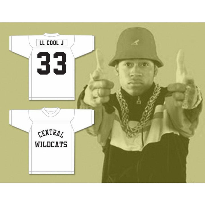 CUSTOM ANY Name Number LL COOL J 33 CENTRAL HIGH SCHOOL WILDCATS HOME Football Jersey Top Stitched S-6XL