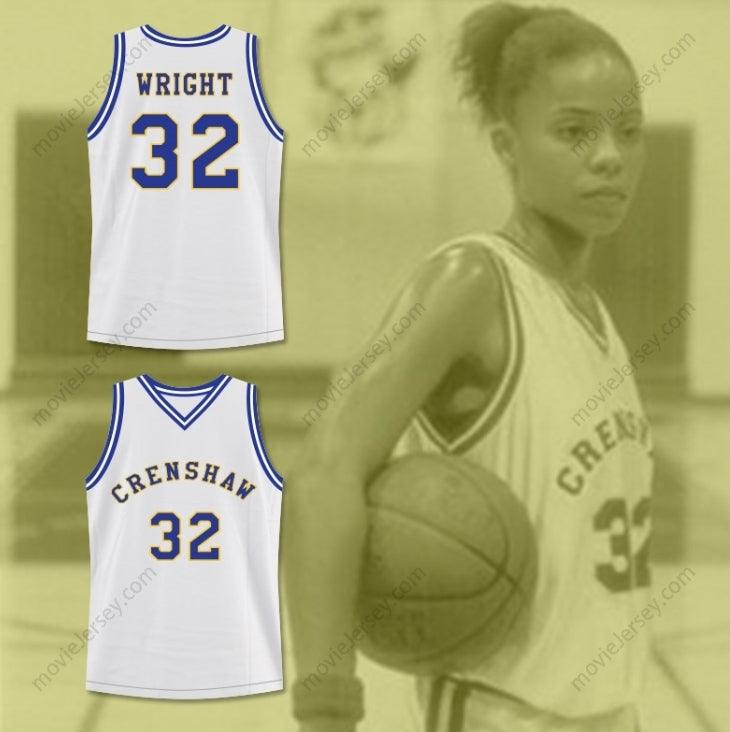 CUSTOM ANY Name Number SANAA LATHAN MONICA WRIGHT 32 CRENSHAW HIGH SCHOOL BASKETBALL JERSEY LOVE AND BASKETBALL Top Stitched S-6XL