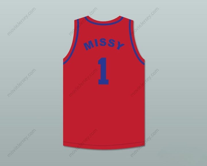 CUSTOM ANY Name Number MISSY 'MISDEMEANOR' ELLIOTT 1 SUPER RED BASKETBALL JERSEY Top Stitched S-6XL