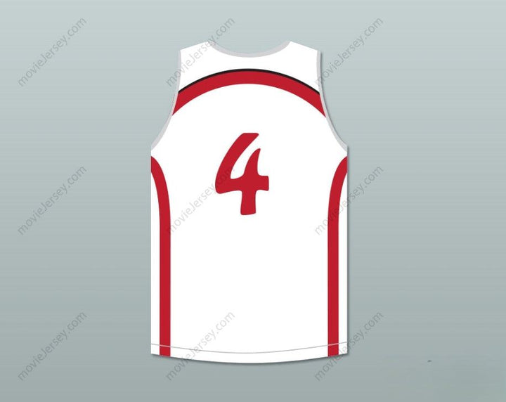 CUSTOM ANY Name Number GIANNIS ANTETOKOUNMPO 4 FILATHLITIKOS B.C. WHITE BASKETBALL JERSEY Top Stitched S-6XL
