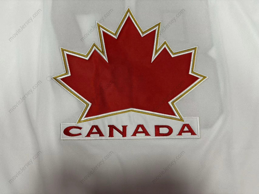 Custom Any Name Number SIDNEY CROSBY 87 CANADA WHITE HOCKEY JERSEY Top Stitched S-6XL
