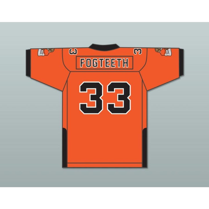 CUSTOM ANY Name BLACK/ORANGE ORC FOGTEETH 33 Football Jersey Stitched S-6XL