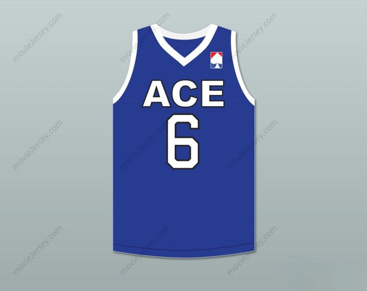 CUSTOM ANY Name Number TARZANN 6 ACE FAMILY CHARITY BLUE BASKETBALL JERSEY Top Stitched S-6XL