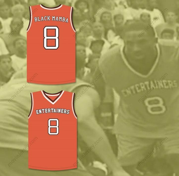 CUSTOM ANY Name Number  BRYANT 8 "BLACK MAMBA" RUCKER PARK BASKETBALL JERSEY STITCH SEWN Top Stitched S-6XL