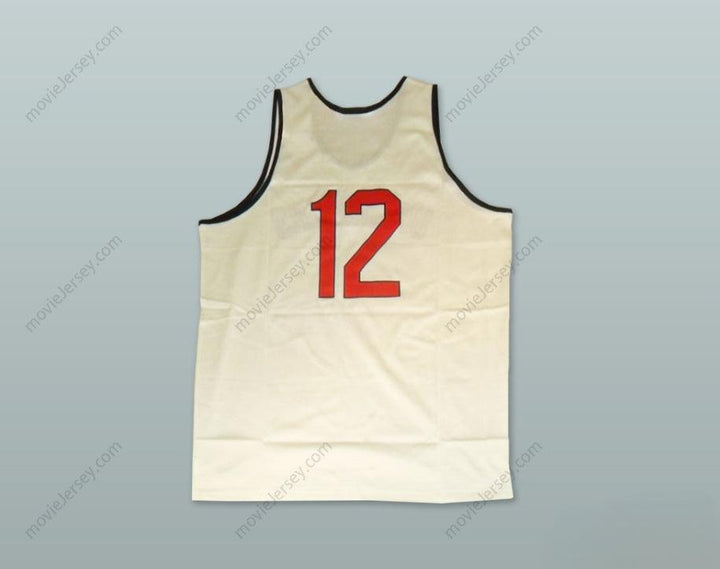 CUSTOM ANY Name Number 1973 RUCKER PARK UPTOWNERS 12 WHITE BASKETBALL JERSEY Top Stitched S-6XL