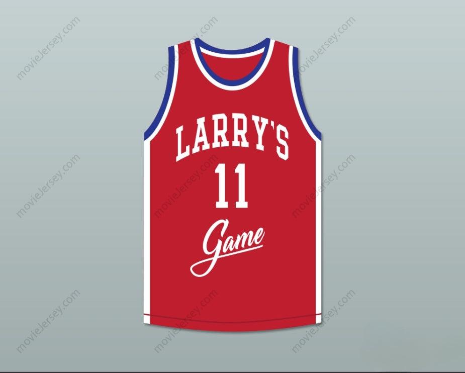 CUSTOM ANY Name Number ISIAH THOMAS 11 LARRY'S GAME RED BASKETBALL JERSEY 1988 CHARITY EVENT Top Stitched S-6XL