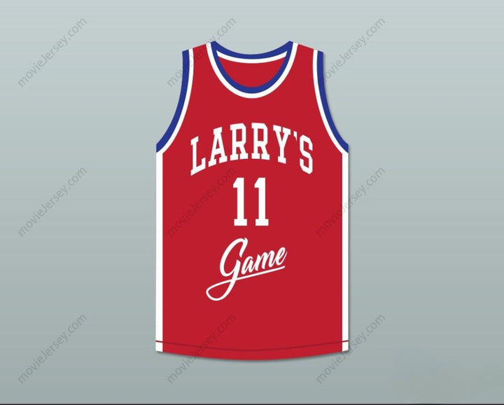 CUSTOM ANY Name Number ISIAH THOMAS 11 LARRY'S GAME RED BASKETBALL JERSEY 1988 CHARITY EVENT Top Stitched S-6XL