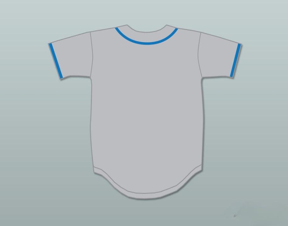 Custom Any Name Number GEORGE PLIMPTON EXHIBITION GAME GRAY BASEBALL JERSEY PAPER LION Top Stitched S-6XL