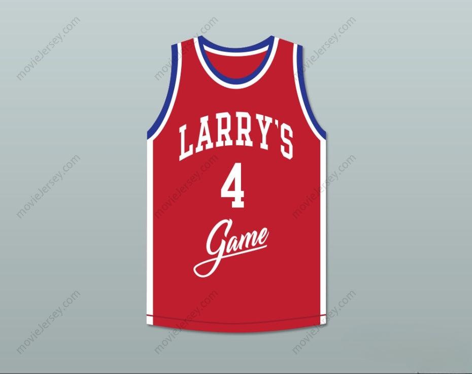 CUSTOM ANY Name Number STEVE ALFORD 4 LARRY'S GAME RED BASKETBALL JERSEY 1988 CHARITY EVENT Top Stitched S-6XL