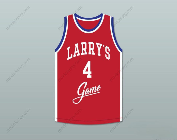 CUSTOM ANY Name Number STEVE ALFORD 4 LARRY'S GAME RED BASKETBALL JERSEY 1988 CHARITY EVENT Top Stitched S-6XL