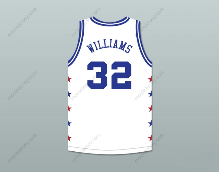 CUSTOM ANY Name Number HERB WILLIAMS 32 MAGIC JOHNSON ALL STAR GAME WHITE BASKETBALL JERSEY 1990 MIDSUMMER NIGHT'S MAGIC CHARITY EVENT Top Stitched S-6XL