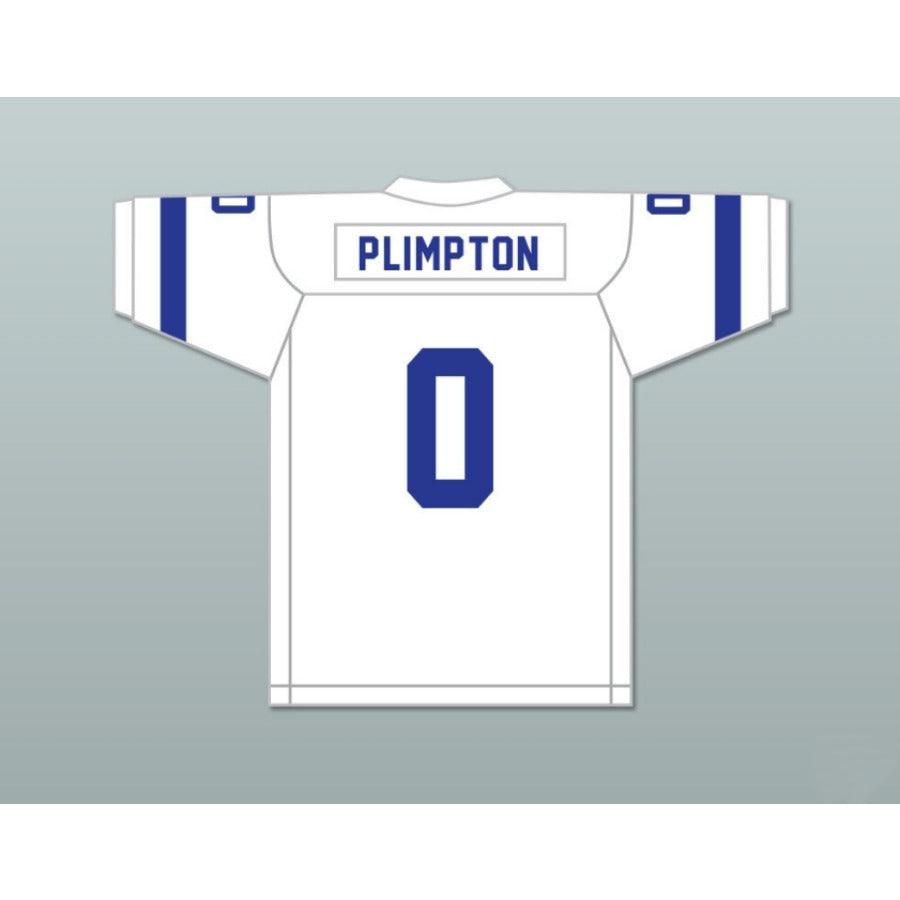 CUSTOM ANY Name Number GEORGE PLIMPTON 0 NEW FINLAND NEWKS WHITE Football Jersey Top Stitched S-6XL