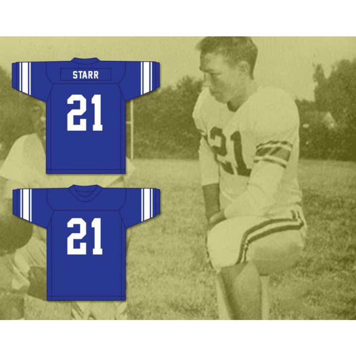 CUSTOM ANY Name Number BART STARR 21 SIDNEY LANIER HIGH SCHOOL POETS Football Jersey Top Stitched S-6XL