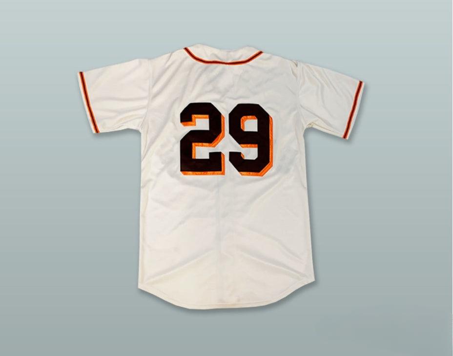 Custom Any Name Number SATCHEL PAIGE 29 ST  BROWNS WHITE BUTTON DOWN BASEBALL JERSEY Top Stitched S-6XL
