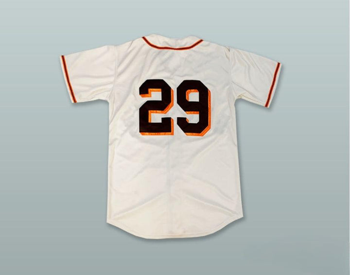 Custom Any Name Number SATCHEL PAIGE 29 ST  BROWNS WHITE BUTTON DOWN BASEBALL JERSEY Top Stitched S-6XL
