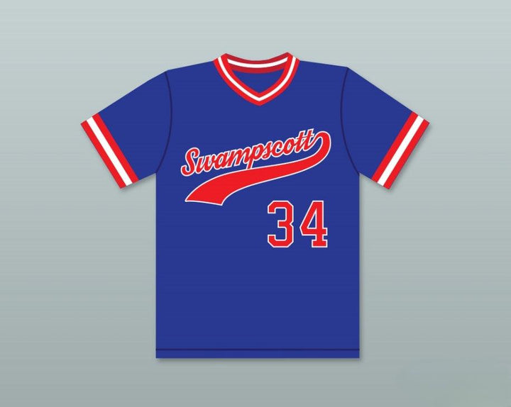 Custom Any Name Number DAVID PORTNOY 34  HIGH SCHOOL BLUE BASEBALL JERSEY Top Stitched S-6XL