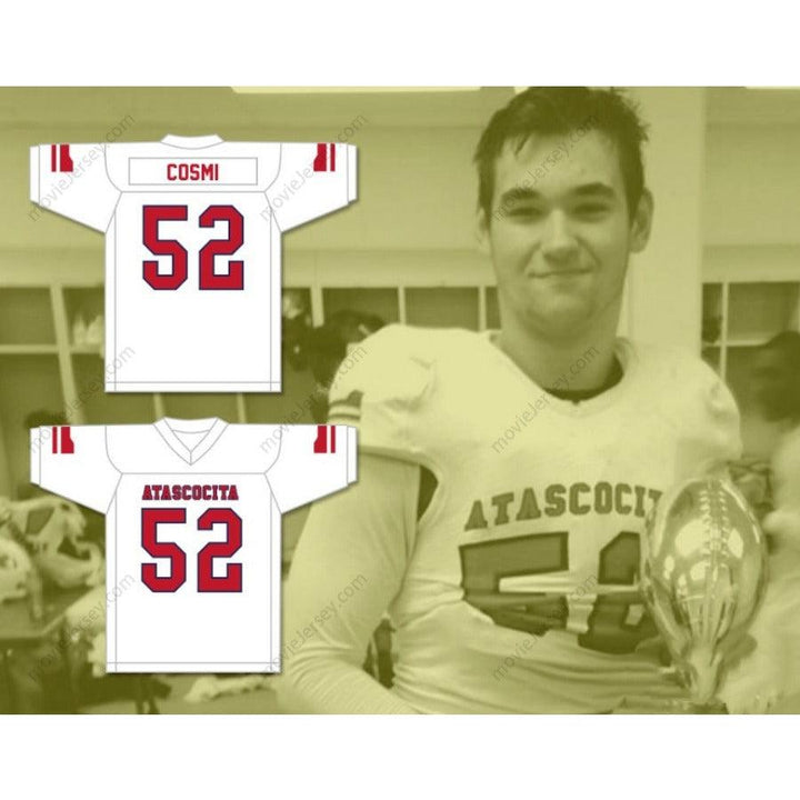 CUSTOM ANY Name Number SAM COSMI 52 ATASCOCITA HIGH SCHOOL  Football Jersey Top Stitched S-6XL