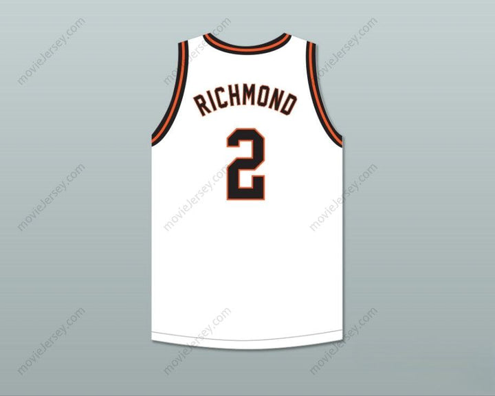 CUSTOM ANY Name Number MITCH RICHMOND 2 BOYD H.  HIGH SCHOOL COBRAS WHITE BASKETBALL JERSEY Top Stitched S-6XL