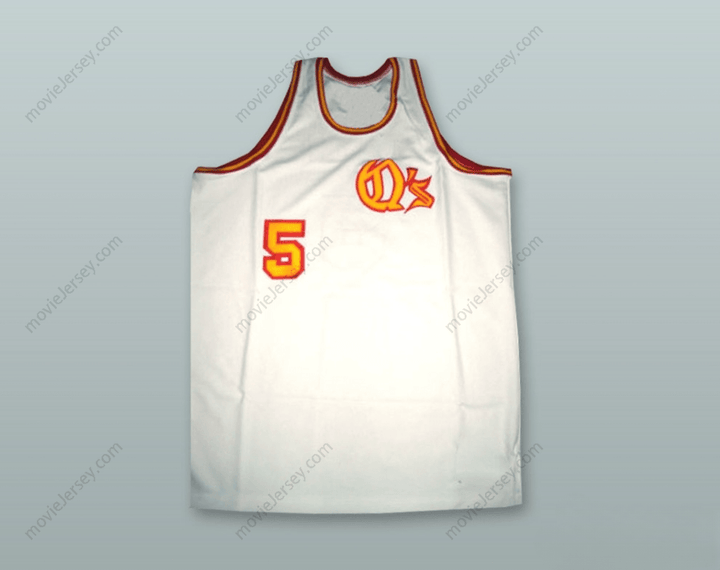 CUSTOM ANY Name Number TRAVIS GRANT 5 WHITE BASKETBALL JERSEY Top Stitched S-6XL