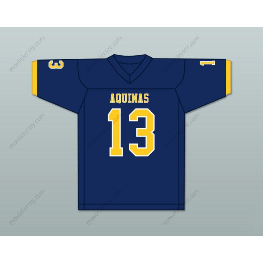 CUSTOM ANY Name Number ASANTE SAMUEL JR. 13   AQUINAS HIGH SCHOOL RAIDERS Top Stitched S-6XL