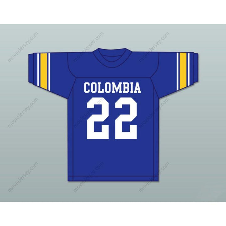CUSTOM ANY Name Number WALTER PAYTON 22 COLUMBIA HIGH SCHOOL WILDCATS BLUE FOOTBALL JERSEY Top Stitched S-6XL